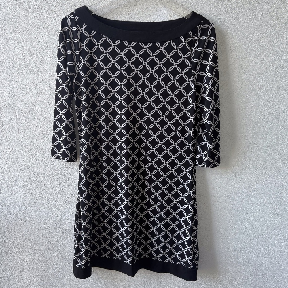 White House Black Market Chain Dress Women’s‎ S Round Neck Office Career Church